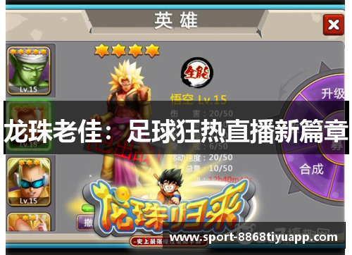 龙珠老佳：足球狂热直播新篇章