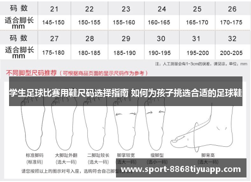 学生足球比赛用鞋尺码选择指南 如何为孩子挑选合适的足球鞋